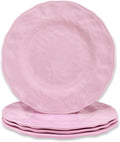 DISHFRONT 9-Inch Melamine Plates Set of 4 – Durable Lightweight Dinner Plates for Everyday Dining, Indoor & Outdoor Use