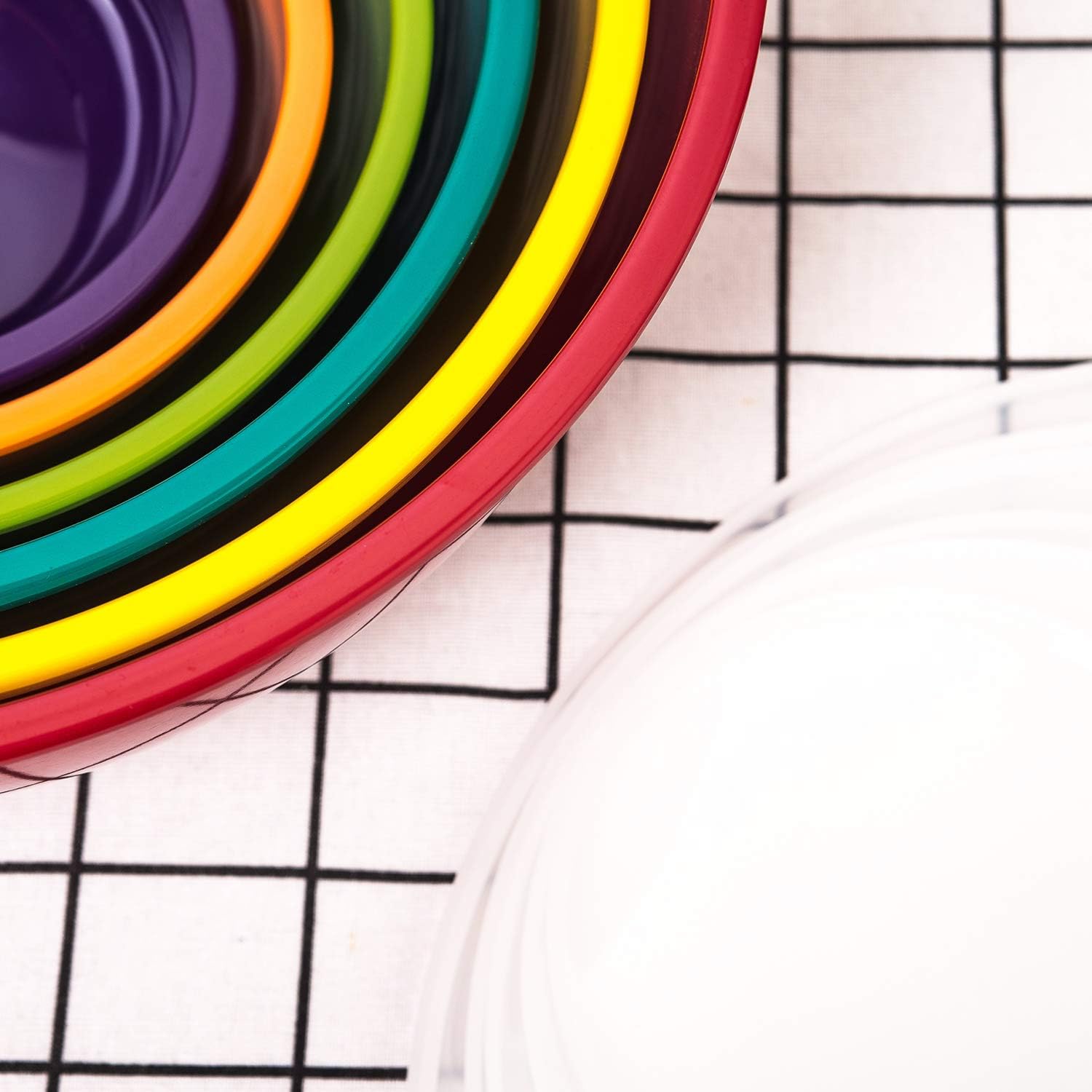 Melamine Mixing Bowls with Lids 12-Piece Set | 6 Bowls & 6 Lids | DISHFRONT